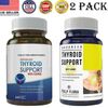 Thyroid Support with Iodine Metabolism Booster Energy Dietary Supplements Combo