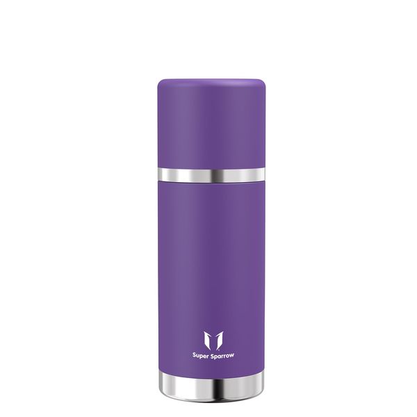 Super Sparrow Stainless Steel Water Bottle - 750ml - Wide Mouth Vacuum Insulated Flask - BPA-Free ThermosBottle - Leakproof Lid Doubles as Cup