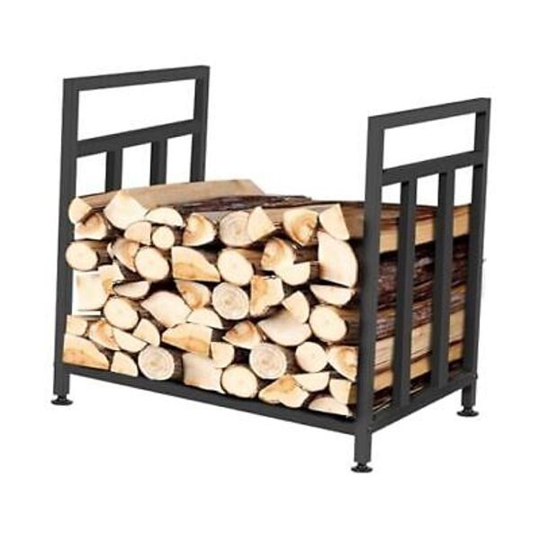 Firewood Rack Outdoor Indoor, Portable Wood Rack Outdoor Indoor for Firewood, S