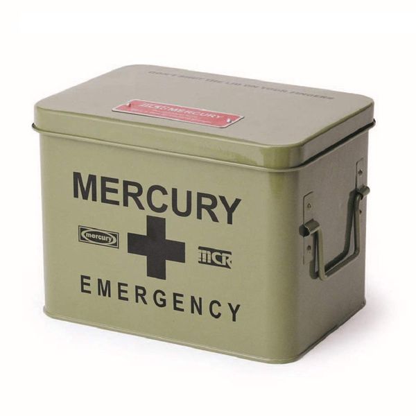 MERCURY KHAKI First Aid Kit, Emergency Box, Small Storage Box, Khaki