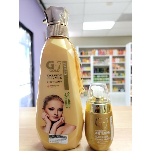 G-7 Gold Exclusive Body Milk Plus  Serum