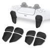 PlayVital 2 Pair Shoulder Button Extension Trigger for PS5 Controller, Game Improvement Adjuster for PS5 Edge, Bumper Trigger Extender for PS Portal Compatible [Black]