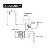 30-50 PSI Adjustable Well/Water Pump Pressure Control Switch Double Spring Pole