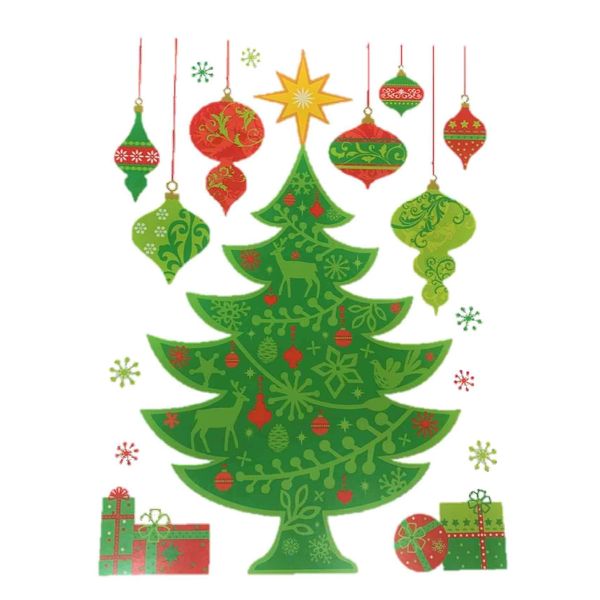 Celebrate It Christmas Window Clings ~ Tree & Ornaments