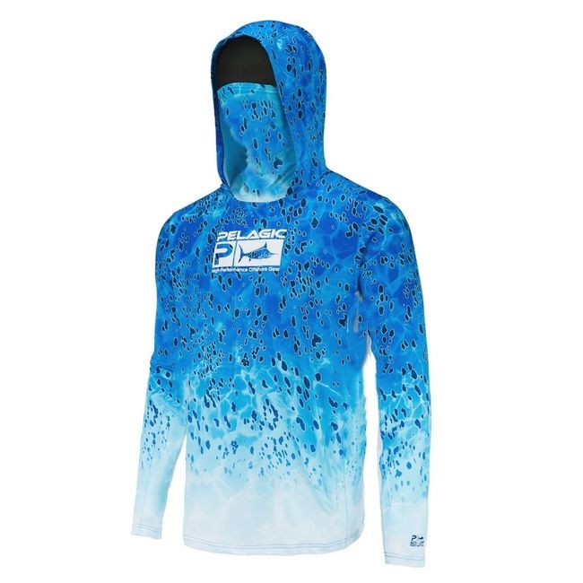 PELAGIC Hooded Fishing Shirt Outdoor UV Protection Fishing Clothes