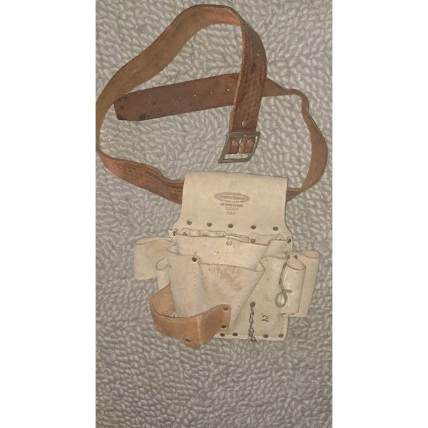 Mcguire Nicholas Top Grain Leather Tool Pouch leather Belt Workwear 5 X863 ,500
