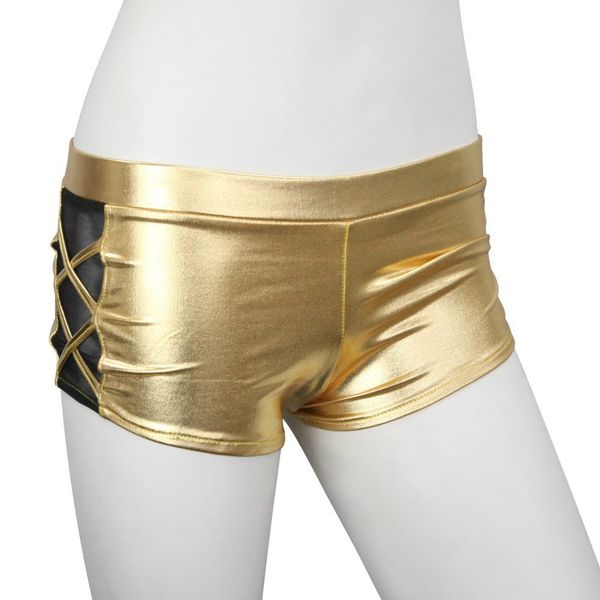 Metallic Side Spindle Mesh Pants H37098