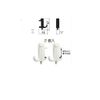 Nomuratec N-1077 Fastening Screw Easy Lintel Hook, 2-Pack, White