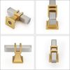 Lepatape 10 Pack Cabinet Knobs Brushed Nickel and Gold Dresser Drawer Knobs Silver and Gold Cabinet Knobs Kitchen Cabinet Hardware