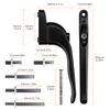 Neoteck 2PCS Inline Window Handle Universal Espag Key Locking Lockable Double Glazing Suitable for All Common Windows and Balcony Doors