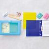Lihit Lab F7032-8 Binder, Punchless File, One-Touch Open/Close, A4, S Type, Blue