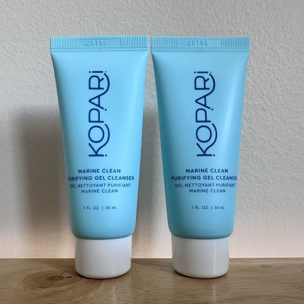 2 Kopari Marine Clean Purifying Gel Face Cleanser 1 Oz / 30 mL Each Travel Size