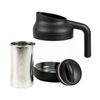 Café Ole CBCM-850/BK Cold Brew Coffee Maker, Glass, Black