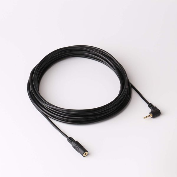 Basicest 2.5mm 4 Pole Extension Stereo Cable with Right Plug (5m) for Dash Cam Rearview Camera