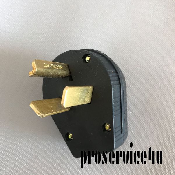 NEMA10-30P 125/250V Dryer Power Plug For RV & Generator Locking Plug
