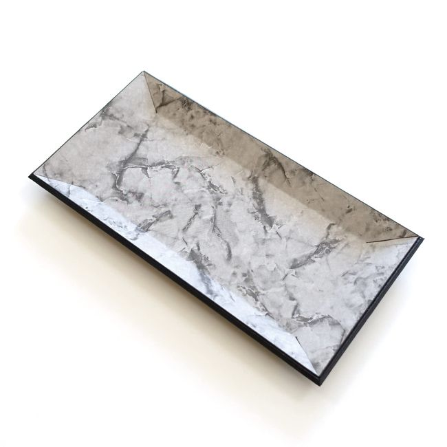 Cash Tray, ADO-PL045 Marble Money Tray, Calton Accessory Tray, Coin Tray, Leather, Interior Style, Stylish (Marble-like Marble)