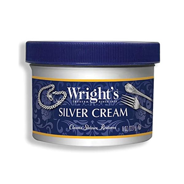 Wright's Silver Polishing Cream, 3-in-1, All-Purpose, Remove Tarnish, Clean, Shine and Protect All Silver, Pewter, Stainless Steel, Porcelain, Auto Chrome, 8 Oz