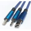2 pack Multi USB Charger Cable Retractable 3 In 1 Multiple Charging Cord Adapter