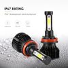 4-sides H11 LED Headlight Bulbs Low Beam Super Bright White 6500K Conversion Kit