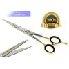 GERMAN PROFESSIONAL BARBER SCISSORS SHEARS WITH GOLD RINGS SIZE 6.5"