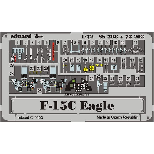 Eduard Accessories – SS208 Model-Making Accessory f 15 °C Eagle