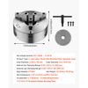 VEVOR 8 Inch 3-Jaw Self-Centering Lathe Chuck with 2 1/4 in-8 Threaded Backing