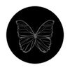Light Gray Black Butterfly PopSockets Adhesive PopGrip