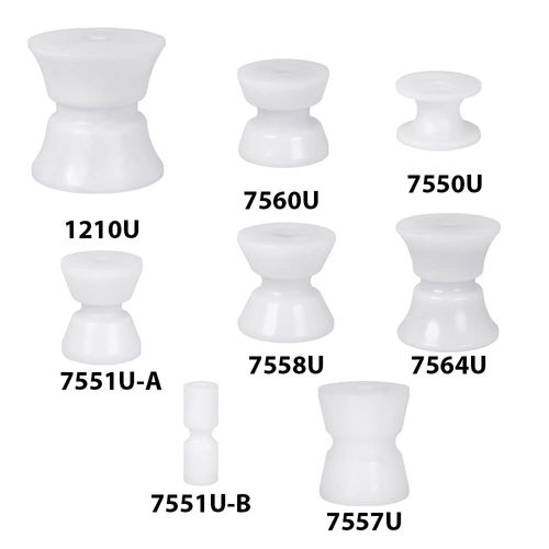White Water Marine - Delrin Anchor Roller Replacement Wheel – 2-7/8" Diameter x 2-7/8" Width – White – Fits Standard Bow Anchor Mounts, Windlass Systems – Low Friction Marine-Grade 7558U