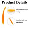 3Pcs Plastic Orange Peeler Long-Handle Orange Peeler Tool for Mango Lemon