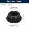 uxcell 6pcs Black Plug Hole H27 Waterproof Rubber Button Plug for 26mm/1.02" Hole