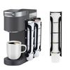 Coffee Pod Holder for Keurig Wall Mountable Ideal for Small Spaces Black 2-Pack