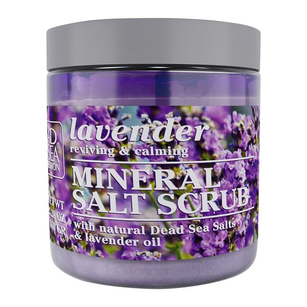 Dead Sea Collection Lavender Salt Body Scrub - Large 23.28 OZ - with Organic Oils and Natural Dead Sea Minerals