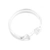 Benytro 24 Pcs Durable Clear Plastic Shower Curtain Rings,O-Shape PP Plastic Material Shower Curtain Hook Accessory Slide Easy Snap Button Closure Strong Easy to Slide