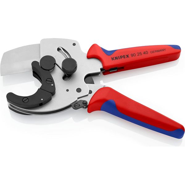 KNIPEX Pipe Cutter for composite and plastic pipes with multi-component grips galvanized 26 - 40 mm 90 25 40