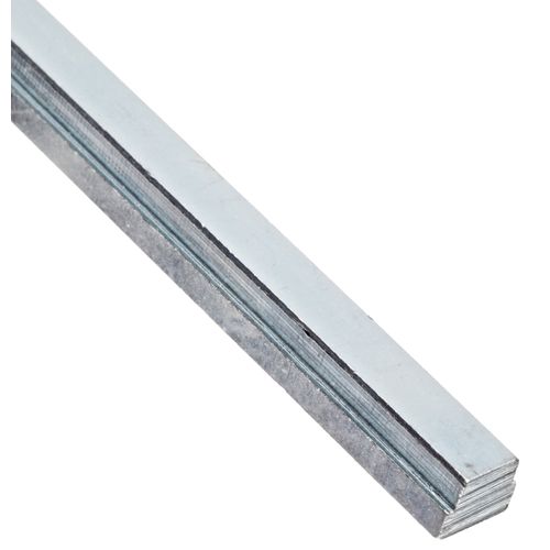 Small Parts-SPKS441 Steel Step Key Stock For Gears, Zinc Plated, 1/4" Thickness, 5/16" Width, 1/4" Base Width, 12" Length (Pack of 1)