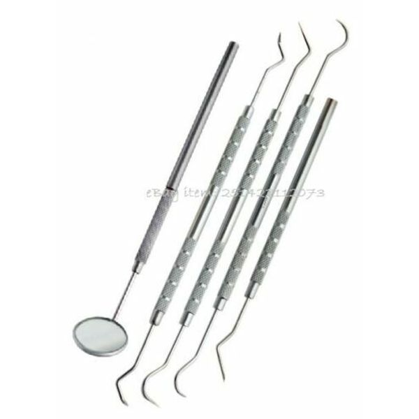 Dental Pick Tools with Mirror Teeth Scaler Instruments 5 piece