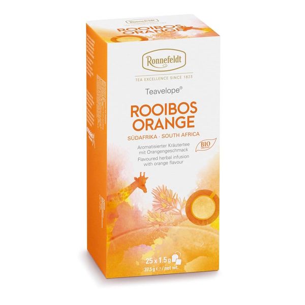 Ronnefeldt Teavelope 'Rooibos Orange' - Kräutertee, 25 Teebeutel, 37,5 g, Menge:2 Stück