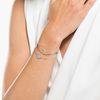 Swarovski womens Bangle, Ginger Bracelet, Crystals,Rhodium plated / White, Medium