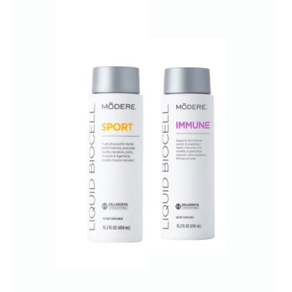 Modere Liquid Biocell Immune & Sport Collagen - New - 2 Bottles- FREE SHIPPING