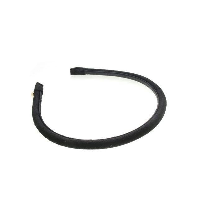 Vingtaine HK-258 Simple Headband with Suede, Basic, Adult, Present, Black