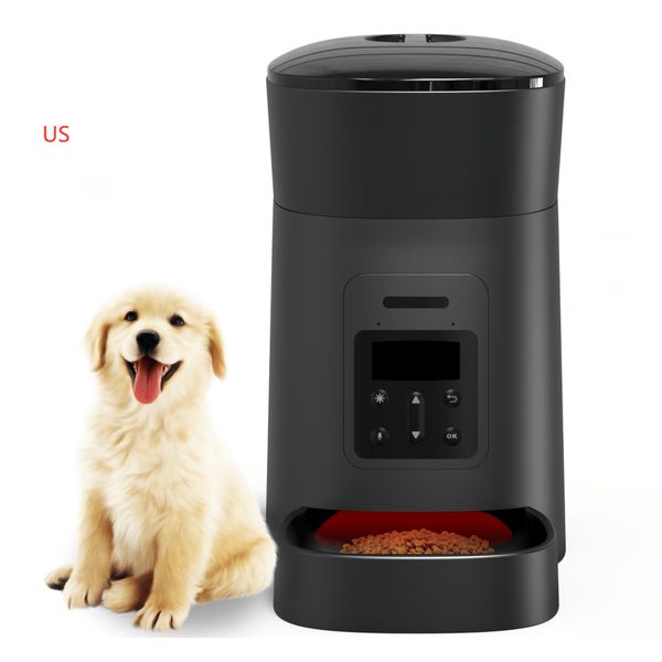 Smartpaws Automatic Pet Feeder - Black / Us