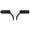 Motorcycle Mini Oval Rear View Mirrors For Harley Davidson Custom Softail Fatboy