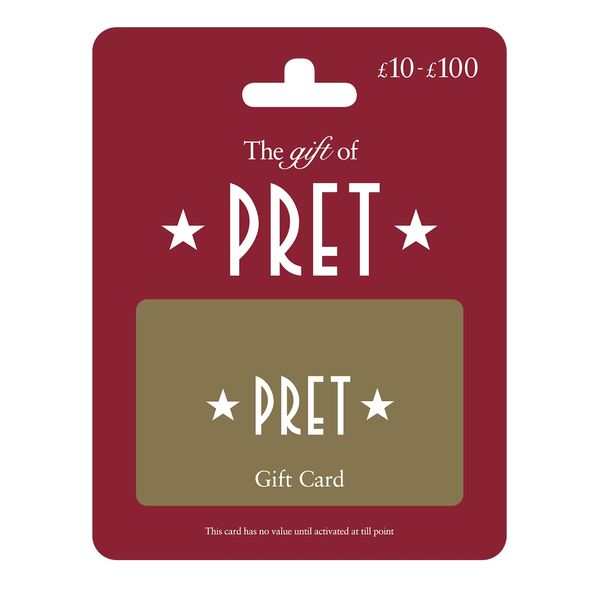 Pret A Manger Gift Card - Delivered by Post