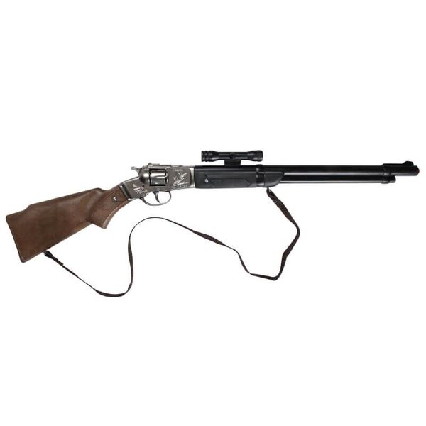 NEW Cowboy Ranger Hunter Revolver Carbine Rifle + Scope Toy Cap Gun 3104