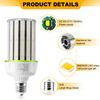 80W LED Corn Light Bulb E39 Mogul Base 5000K Daylight Replace 400W MH/HPS Lamps