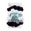 scunci, 6 pcs scrunchies, Black, Gray, White, 33459