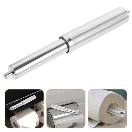 Homoyoyo 2pcs Toilet Paper Holder Roller Spindle Replacement Rod PP Spring Loaded Paper Holder Insert for Bathroom