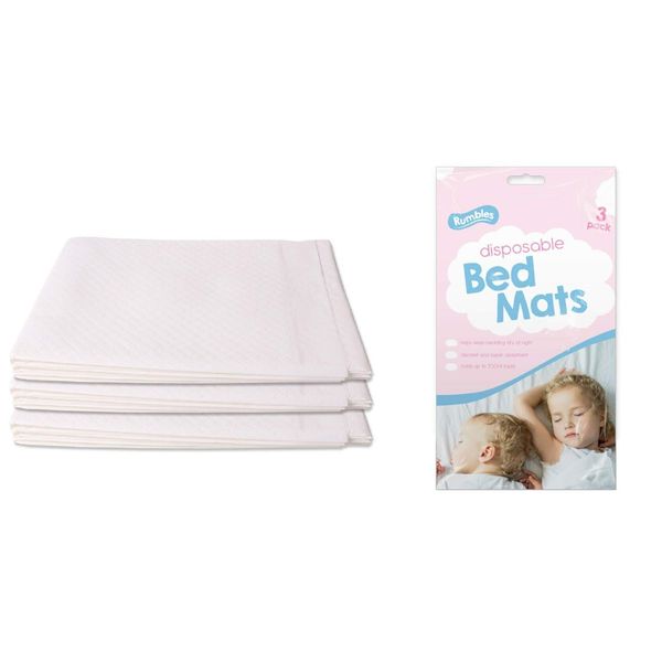 lrsupplies 3 Disposable Bed Children's Wetting Mats 700ml Incontinence Mattress Protector