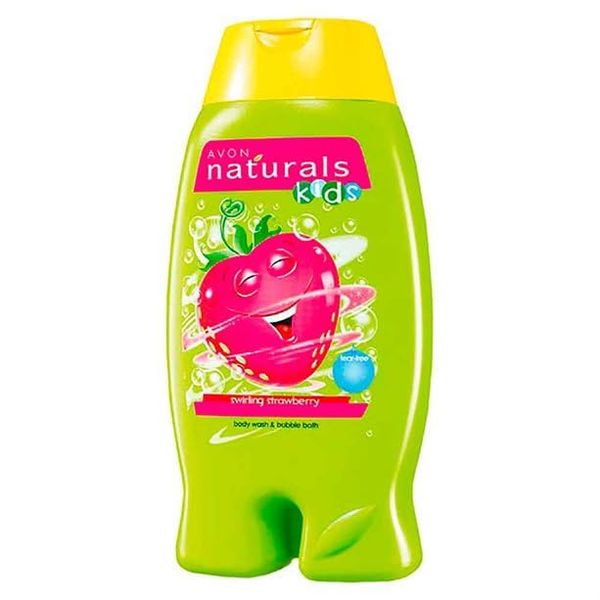 Avon Naturals Kids Swirling Strawberry 250ml Body Wash & Bubble Bath