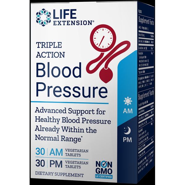 Life Extension TRIPLE ACTION BLOOD PRESSURE 60 TABLETS